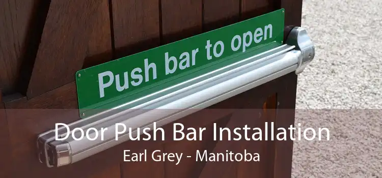 Door Push Bar Installation Earl Grey - Manitoba