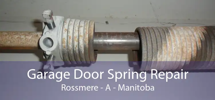 Garage Door Spring Repair Rossmere - A - Manitoba